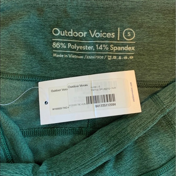 NWT Outdoor Voices 3/4 WarmUp Leggings - Picture 2 of 4